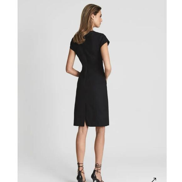 NWOT Women’s Reiss Haisley Tailored Dress in Black SZ 4 - Picture 8 of 8